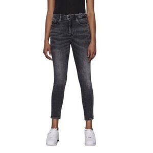 Frame  Le One Skinny High-Rise Acid Wash Jeans 29